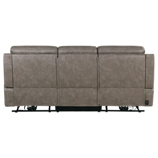 Wixom Cushion Back Power^2 Sofa Taupe 603517PP by Coaster Furniture 15