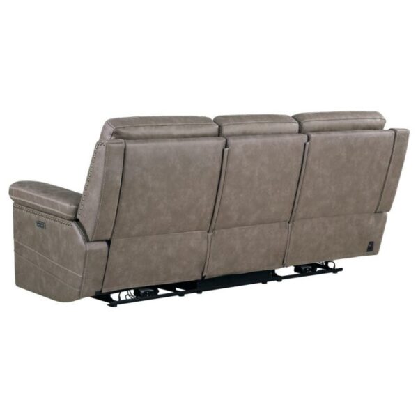 Wixom Cushion Back Power^2 Sofa Taupe 603517PP by Coaster Furniture 16