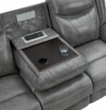 Conrad Upholstered Motion Sofa Cool Grey 650354 by Coaster Furniture 33