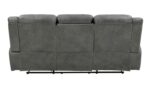 Conrad Upholstered Motion Sofa Cool Grey 650354 by Coaster Furniture 34