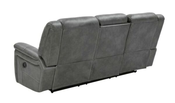 Conrad Upholstered Motion Sofa Cool Grey 650354 by Coaster Furniture 23