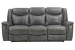 Conrad Upholstered Motion Sofa Cool Grey 650354 by Coaster Furniture 36