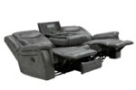 Conrad Upholstered Motion Sofa Cool Grey 650354 by Coaster Furniture 37