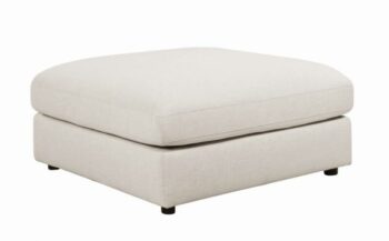 Serene upholstered rectangular ottoman beige 551323 by coaster furniture