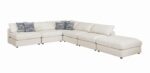 Serene upholstered rectangular ottoman beige 551323 by coaster furniture 18