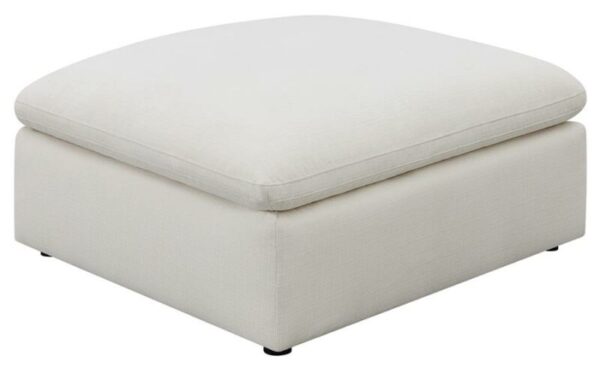 Hobson Cushion Seat Ottoman Off-White 551453 By Coaster Furniture | Mobilia Cleopatra Hobson cushion seat ottoman off-white 551453 by coaster furniture