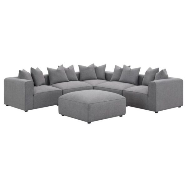 Jennifer square upholstered ottoman grey 551596 by coaster furniture 15