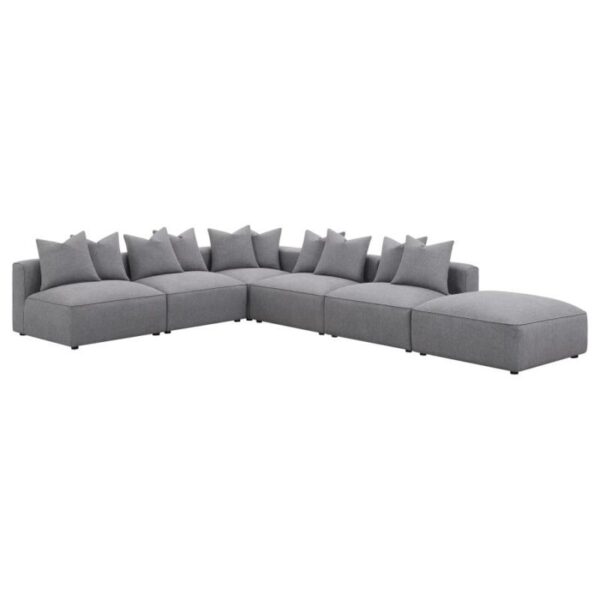 Jennifer square upholstered ottoman grey 551596 by coaster furniture 18