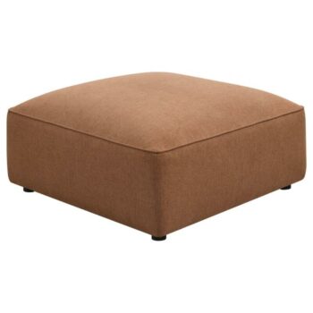 Jennifer upholstered ottoman terracotta 551593 by coaster furniture