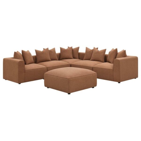 Jennifer upholstered ottoman terracotta 551593 by coaster furniture 15