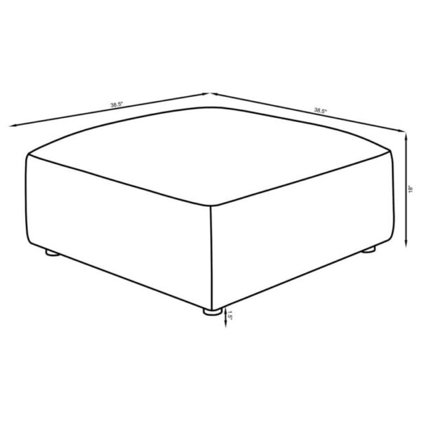 Jennifer upholstered ottoman terracotta 551593 by coaster furniture 20