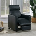 Toohey Home Theater Push Back Recliner Black 600181 by Coaster Furniture 43