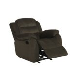 Rodman Upholstered Glider Recliner Chocolate 601883 by Coaster Furniture 18