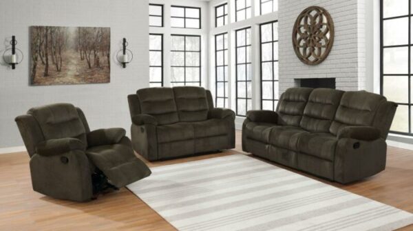 Rodman Upholstered Glider Recliner Chocolate 601883 by Coaster Furniture 16