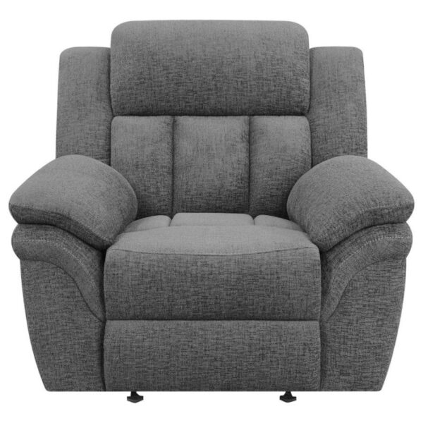 Bahrain Upholstered Power Glider Recliner Charcoal 609543P by Coaster Furniture 18