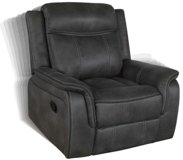 Lawrence Upholstered Tufted Back Glider Recliner 603506 by Coaster Furniture 11