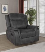 Lawrence Upholstered Tufted Back Glider Recliner 603506 by Coaster Furniture 19