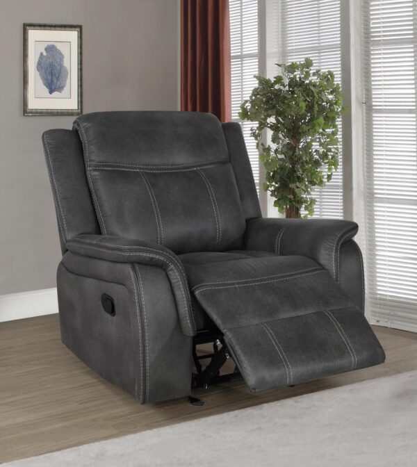 Lawrence Upholstered Tufted Back Glider Recliner 603506 by Coaster Furniture 13