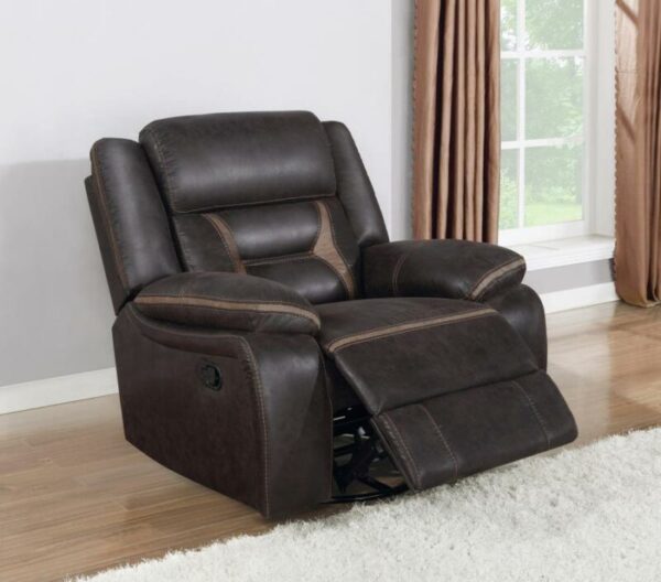 Greer Upholstered Tufted Back Glider Recliner 651356 by Coaster Furniture 10