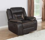 Greer Upholstered Tufted Back Glider Recliner 651356 by Coaster Furniture 17