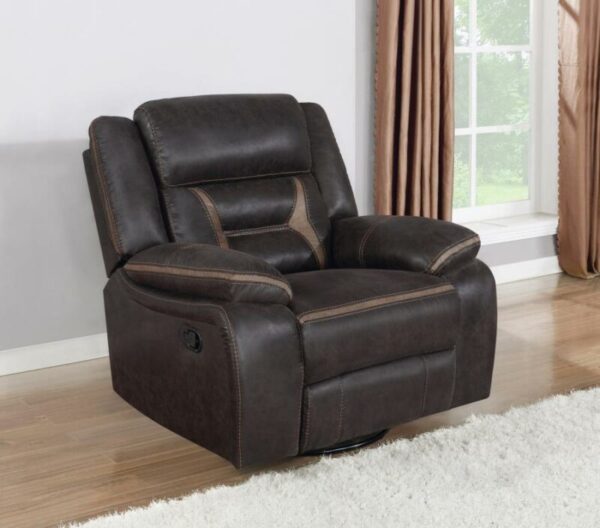 Greer Upholstered Tufted Back Glider Recliner 651356 by Coaster Furniture 11