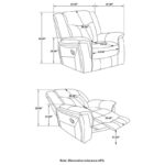 Conrad Upholstered Motion Glider Recliner Grey 650356 by Coaster Furniture 17
