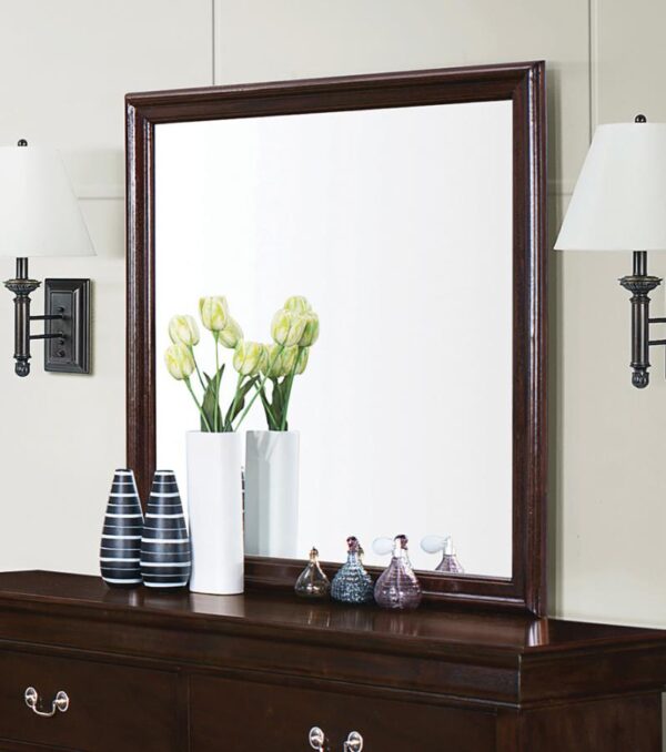 Louis Philippe Square Mirror Cappuccino 202414 by Coaster Furniture. 6