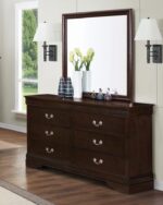 Louis Philippe Square Mirror Cappuccino 202414 by Coaster Furniture. 11
