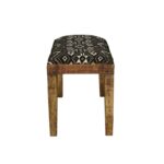 Serene Rectangular Upholstered Bench Natural and Navy 910177 by Coaster Furniture 14