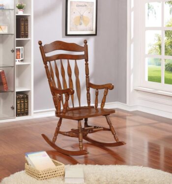 Windsor Rocking Chair Medium Brown 600187 by Coaster Furniture