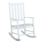 Slat Back Wooden Rocking Chair White 609455 by Coaster Furniture Rocking Chairs Mobilia Cleopatra 8 Slat Back Wooden Rocking Chair White 609455 by Coaster Furniture 8