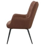 Upholstered Flared Arms Accent Chair with Grid Tufted 909468 by Coaster Furniture Accent Chairs Mobilia Cleopatra 27 Upholstered Flared Arms Accent Chair with Grid Tufted 909468 by Coaster Furniture 27