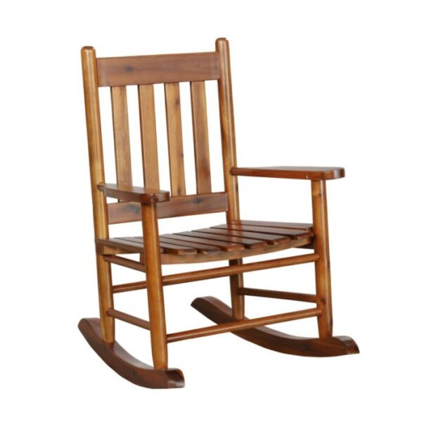 Slat Back Youth Rocking Chair Golden Brown 609452 by Coaster Furniture 6
