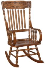 Windsor Back Rocking Chair Warm Brown 600175 by Coaster Furniture Accent Chairs Mobilia Cleopatra 12 Windsor Back Rocking Chair Warm Brown 600175 by Coaster Furniture 12