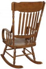 Windsor Back Rocking Chair Warm Brown 600175 by Coaster Furniture Accent Chairs Mobilia Cleopatra 13 Windsor Back Rocking Chair Warm Brown 600175 by Coaster Furniture 13