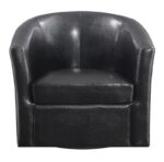 Upholstery Sloped Arm Accent Swivel Chair Dark Brown 902098 by Coaster Furniture 20