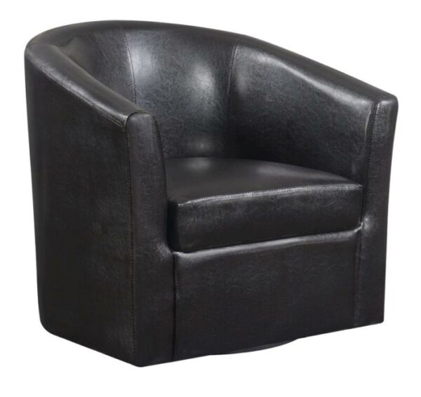 Upholstery Sloped Arm Accent Swivel Chair Dark Brown 902098 by Coaster Furniture 13