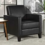 Julio Upholstered Accent Chair with Track Arms Black 909478 by Coaster Furniture Accent Chairs Mobilia Cleopatra 23 Julio Upholstered Accent Chair with Track Arms Black 909478 by Coaster Furniture 23