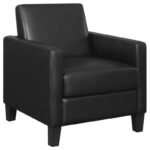 Julio Upholstered Accent Chair with Track Arms Black 909478 by Coaster Furniture Accent Chairs Mobilia Cleopatra 24 Julio Upholstered Accent Chair with Track Arms Black 909478 by Coaster Furniture 24