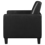 Julio Upholstered Accent Chair with Track Arms Black 909478 by Coaster Furniture Accent Chairs Mobilia Cleopatra 27 Julio Upholstered Accent Chair with Track Arms Black 909478 by Coaster Furniture 27