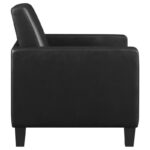 Julio Upholstered Accent Chair with Track Arms Black 909478 by Coaster Furniture Accent Chairs Mobilia Cleopatra 30 Julio Upholstered Accent Chair with Track Arms Black 909478 by Coaster Furniture 30