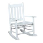 Slat Back Youth Rocking Chair White 609450 by Coaster Furniture Accent Furniture Mobilia Cleopatra 8 Slat Back Youth Rocking Chair White 609450 by Coaster Furniture 8