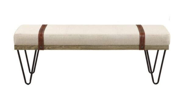 Upholstered Bench Beige and Black 910258 by Coaster Furniture 10
