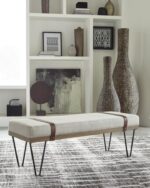 Upholstered Bench Beige and Black 910258 by Coaster Furniture 17