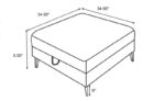 Clint upholstered ottoman with tapered legs multi-color 509807 by coaster furniture Benches and Ottomans Mobilia Cleopatra 19 Clint upholstered ottoman with tapered legs multi-color 509807 by coaster furniture 19