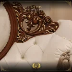 Handmade Lotus Brown Beige Loveseat - Image 3