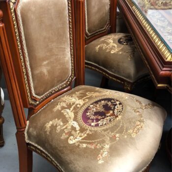 Handmade Brown Wood Dining Chair1