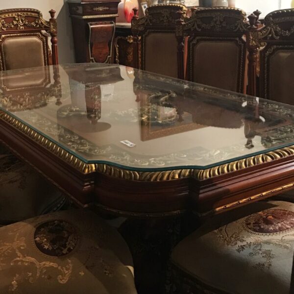 Handmade Brown Wood Dining Table 4