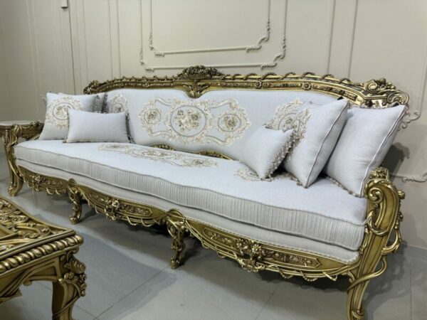 Handmade Gold Beige Dolly Sofa 4