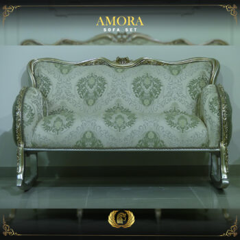 Handmade Champagne Amora Green Olive Chaise